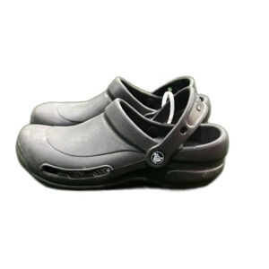 CROCS Black Loafers Slip On Shoes Clogs Mules Mens 5 Womens 7 Casual Comfort